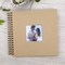 DIY Scrapbook Photo Album with Cover Photo 80 Pages Hardcover Craft Paper Photo Album for Guest Book, Anniversary, Valentines Day Gifts (Brown, 10 x 10 inch)